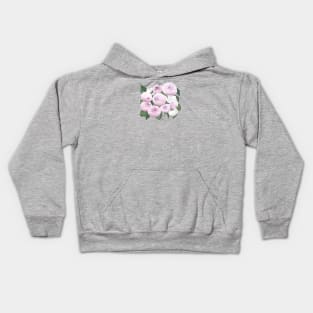 Peonies and cats Kids Hoodie